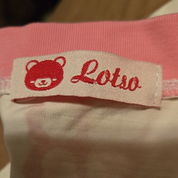 Cream T-shirt And Short Set with Red Logo Boston Red Pattern - Picture 10 of 10